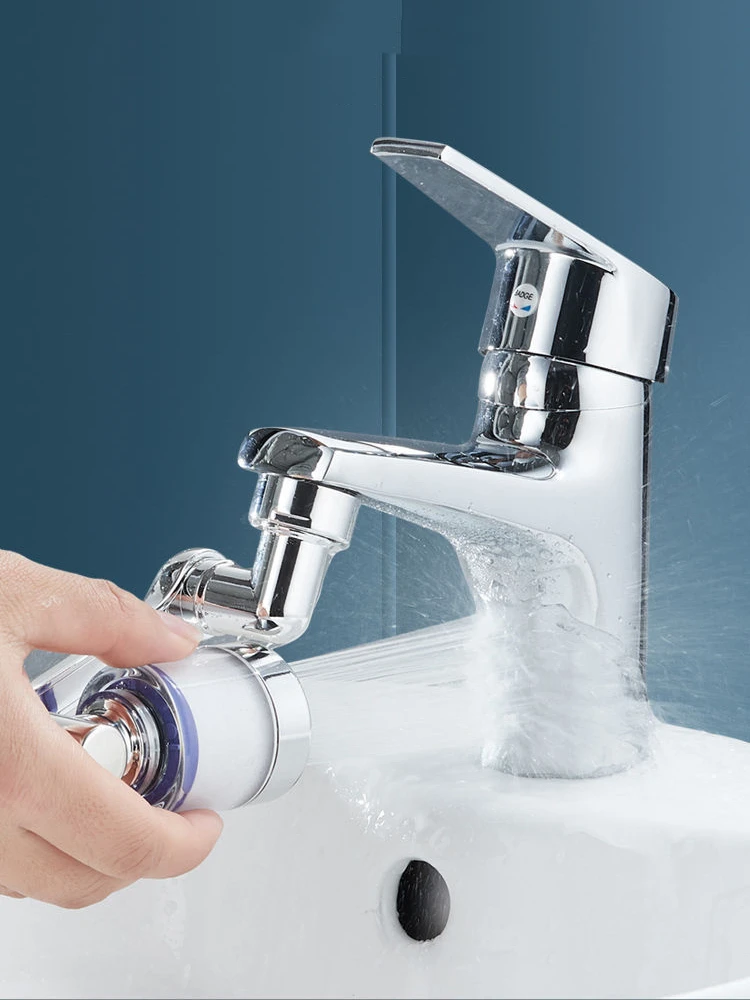 Universeller Wasserhahn-Verlängerer mit Filter 1080 ° Schwenkbarer Spritzwassergeschützter Wasserhahn-Filter Entfernt Chlor & Schwermetalle für Saubereres Wasser – Detail 5