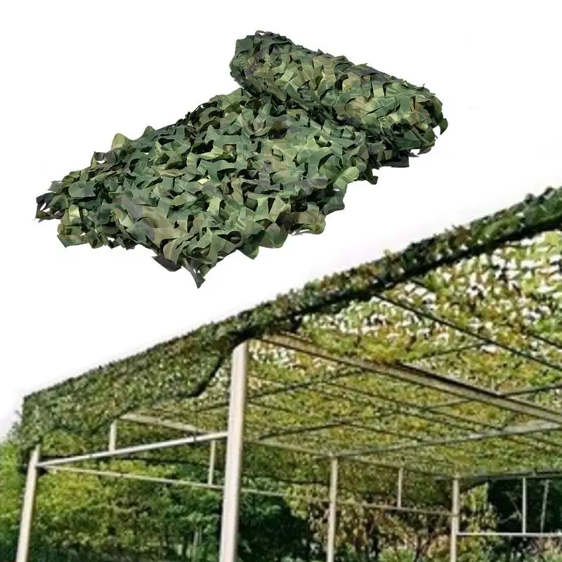 Camouflage Nets Woodland Troop Training Shade Nets Hunting Concealment Car Tent Shades Camping Yard Decor and Awnings