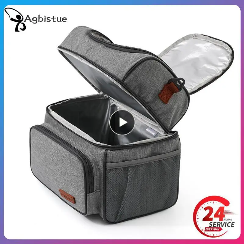Oxford Cloth Lunch Bag Multi-color Optional Thickening And Increasing Easy To Carry Sealing Leak-proof Picnic Bag
