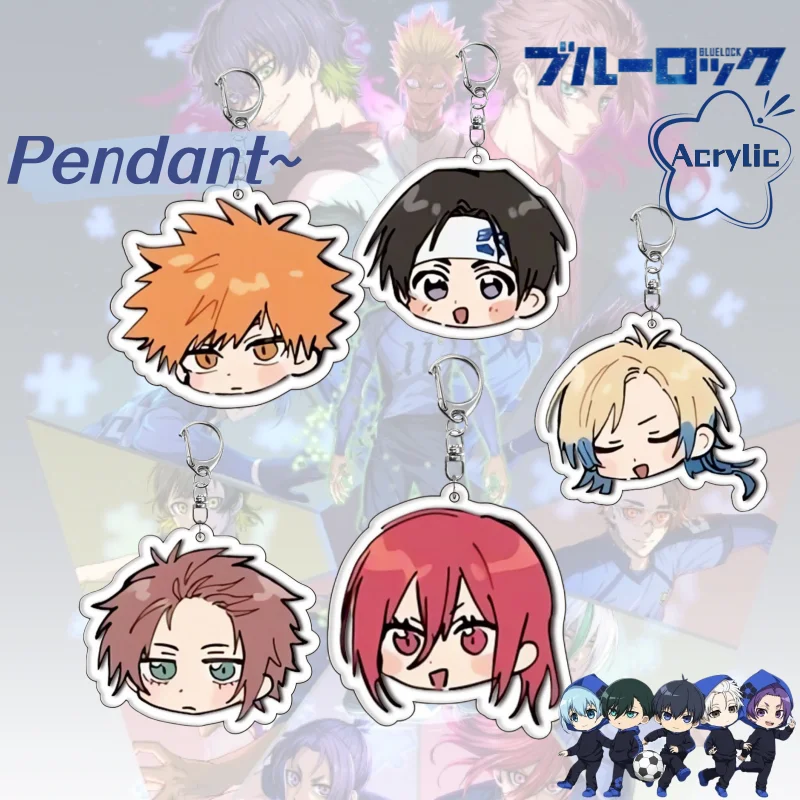 Blue Lock Anime Acrylic Keychain – Personalized Pendant & Backpack Decoration