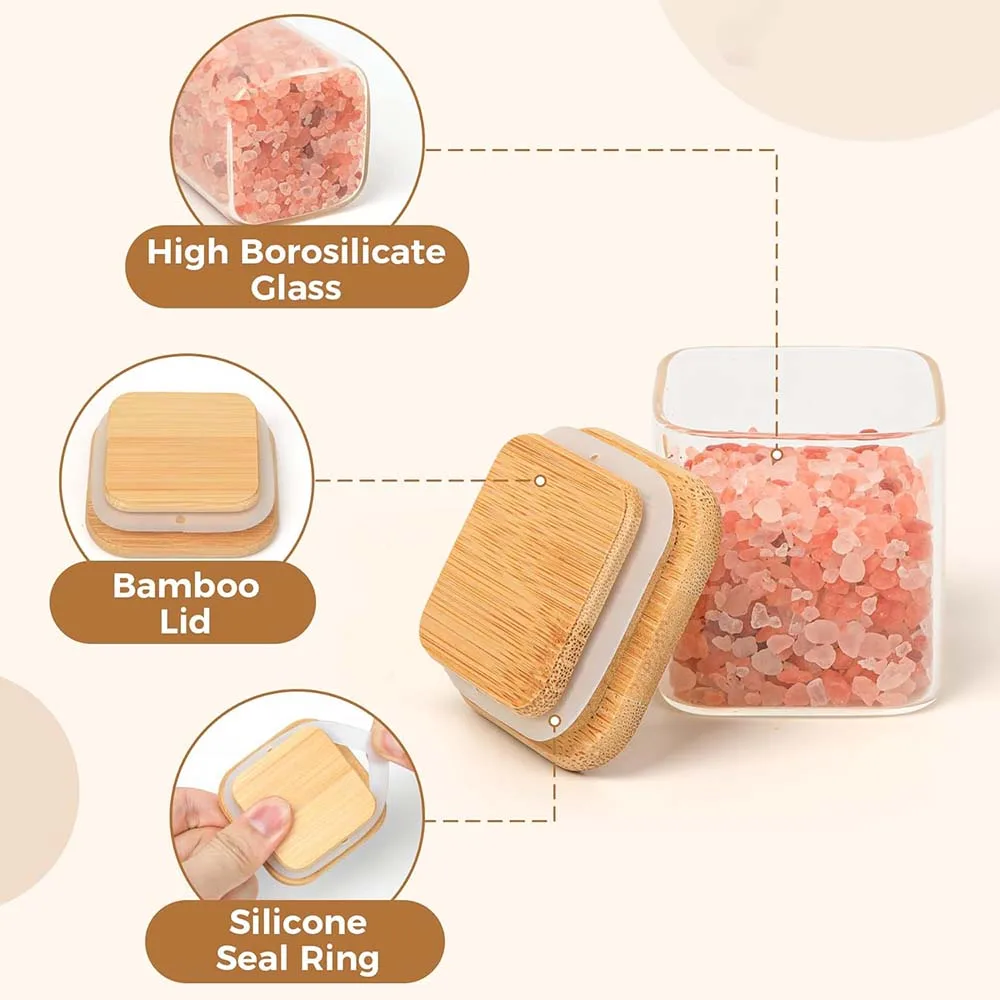 Set 12 Barattoli Spezie Con Coperchi Bambù - Vetro, Etichette E Accessori - Foto 9