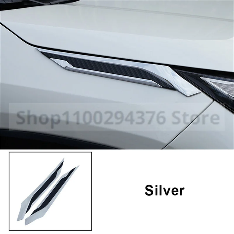 

Для Toyota RAV4 2019 2020 2021 2022 RAV 4 XA50 ABS пластиковая Автомобильная листья, украшение на Акулий гриль, отделка, наклейки, аксессуары