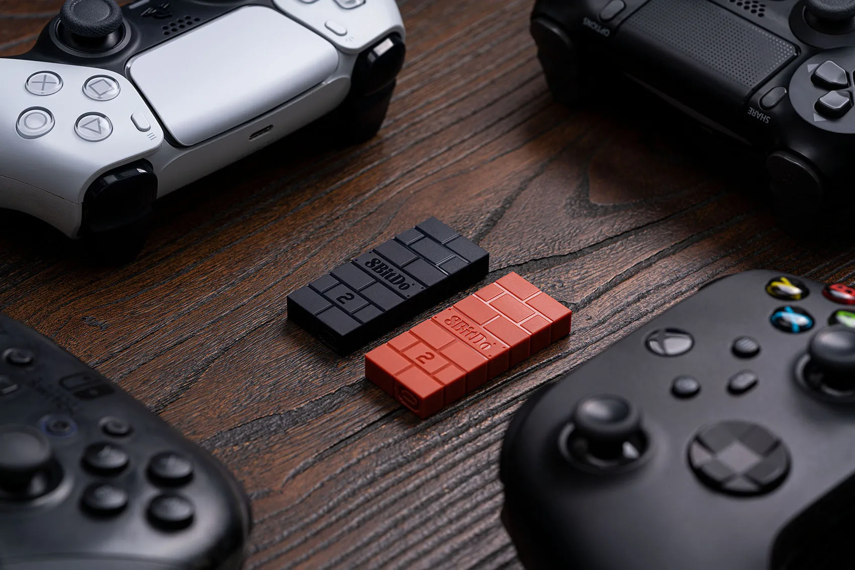  8Bitdo Wireless USB Adapter for Switch, Windows, Mac &  Raspberry Pi - Compatible with Xbox, PS5 Controllers : Video Games