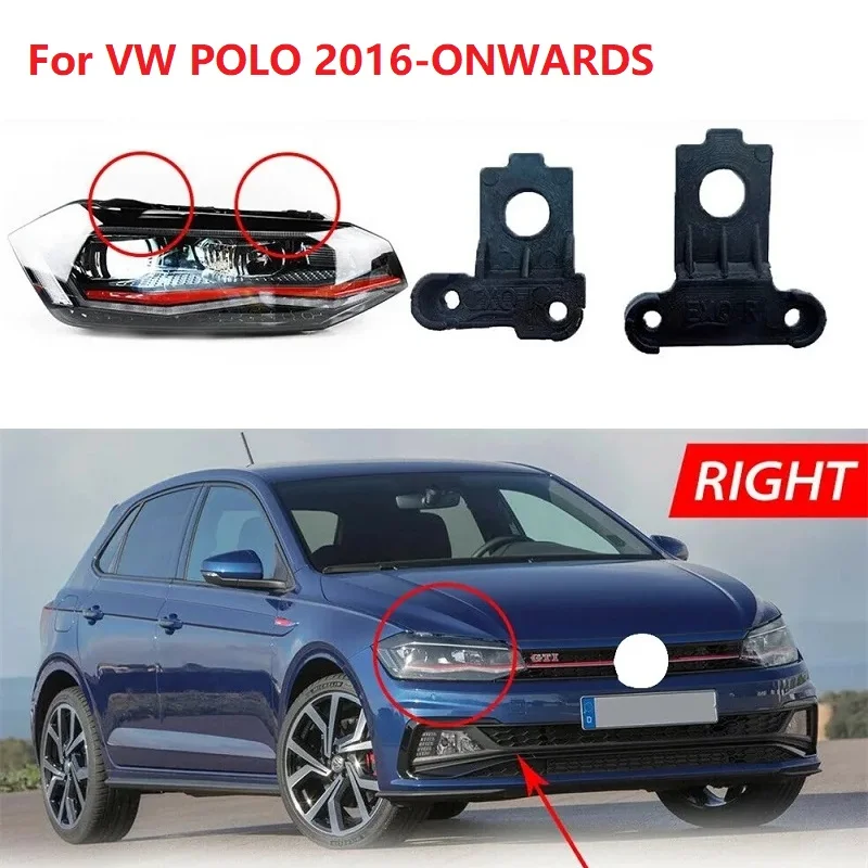 

Новинка, лидер продаж, кронштейн для фары автомобиля VW POLO 2016 года, ремонтный винт, левый и правый комплект 2G0998225 2G0998226