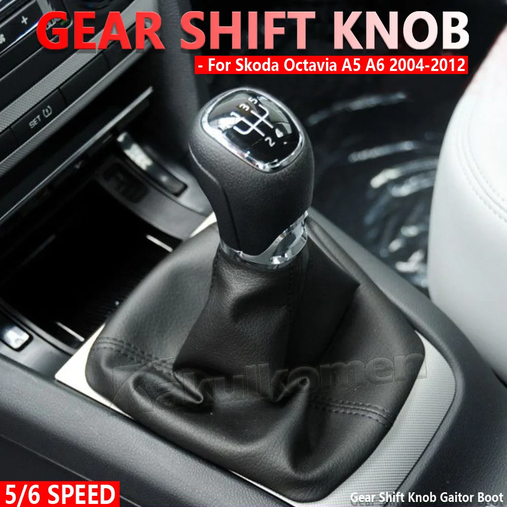 Kaufe For Skoda Octavia A4 1997 1998 1999 2000 2001 2002 2003 2004 2005  2006 2007 2008-2011 Car Gear Stick Shift Knob Gaitor Boot