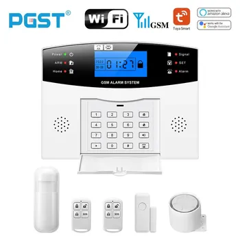 무선 스마트 홈 도난 경보 시스템, 키패드 GSM 와이파이 경보, 433MHz, 앱 제어, 동작 감지기, 문짝 센서