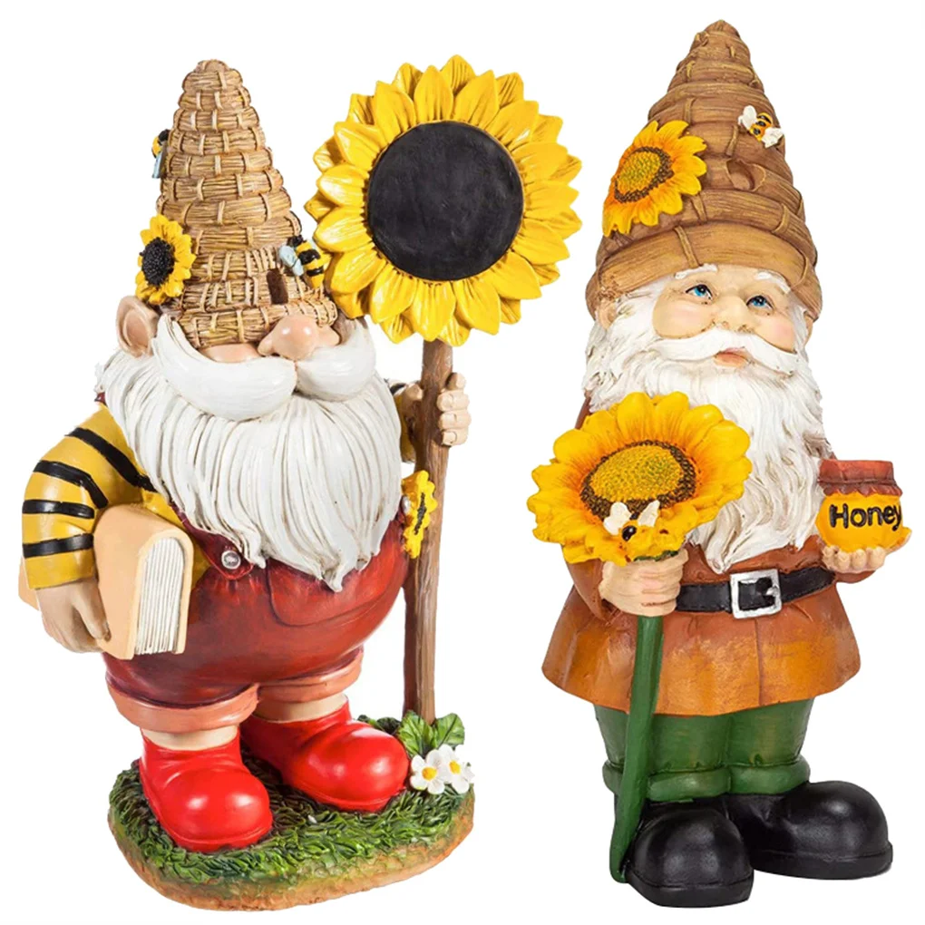 

Resin Ornament Sunflower Figure Statue Sculpture Art Craft for Garden Decoration Gift Type 1