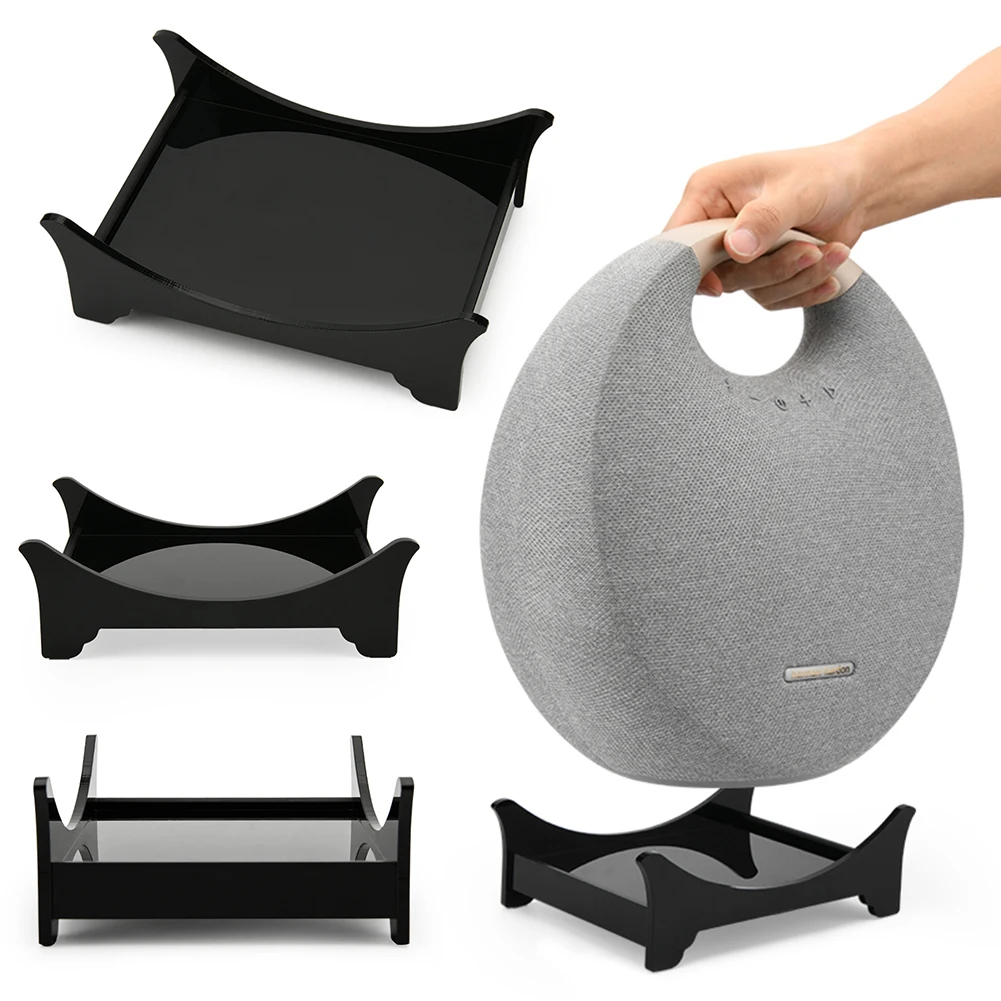 Speaker Holder Acrylic Speaker Table Base Anti-Slip Speaker Display Stand Mount for Harman Onyx Studio 6 Speaker Accessories