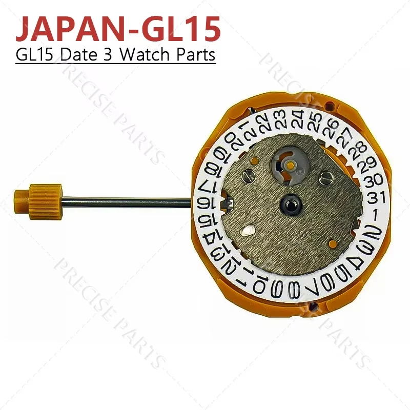 시계 액세서리 GL15 무브먼트 2핸드 쿼츠 무브먼트 JP 시계 부품 날짜 표시..