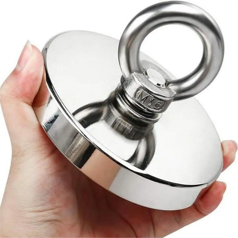 High-Performance Neodymium Magnet with Countersunk Hole and Eyebolt for Heavy-Duty Applications