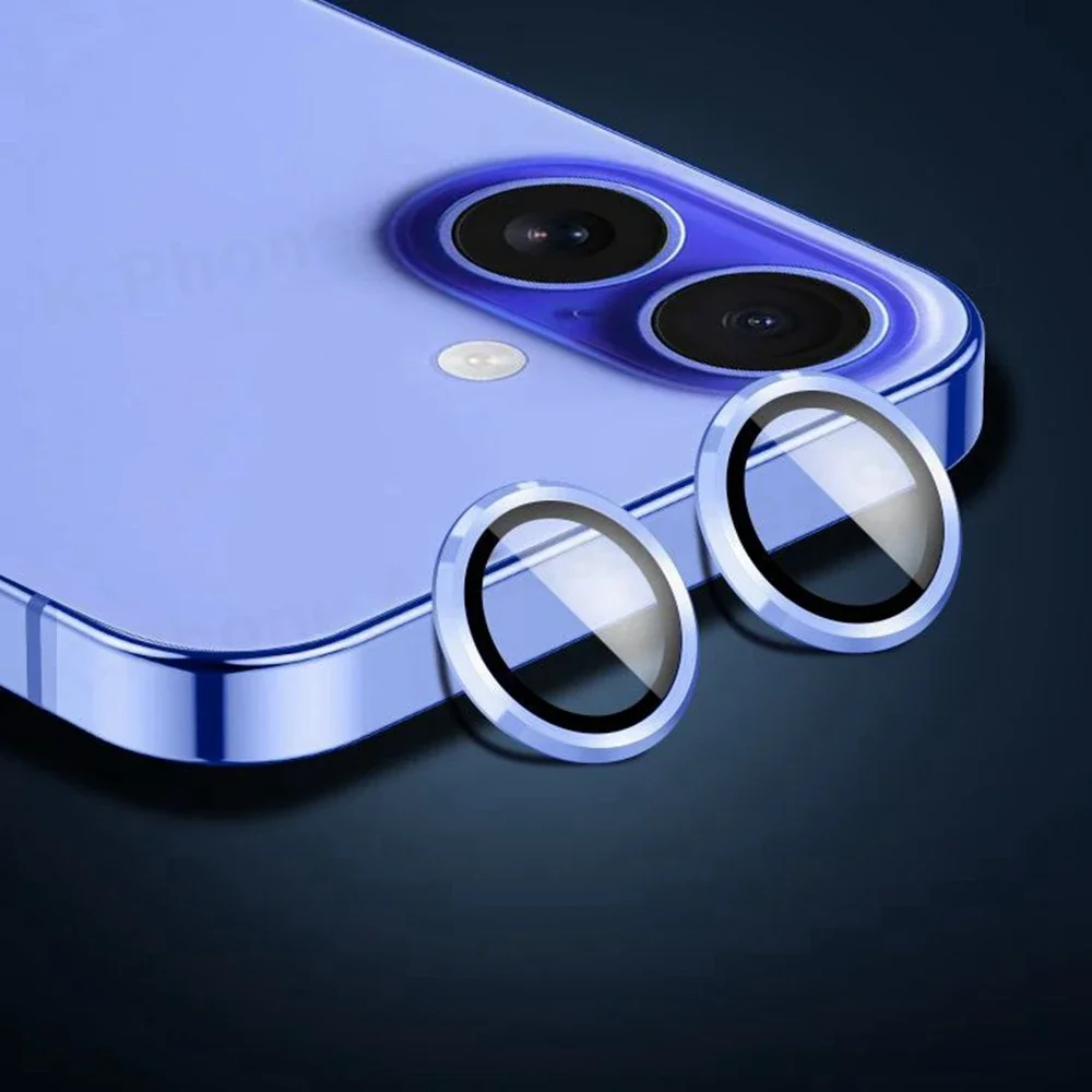Premium Aluminum Camera Lens Protector with Tempered Glass Cover