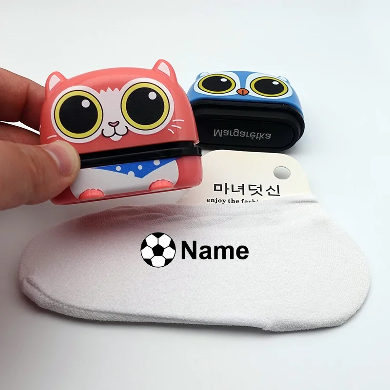 Name Stamp Name Stickers Name Sticker Children Name Seal Students' Name Stamp Kindergarten Clothes Waterproof Sticker Kawaii Montessori Gift for Kids