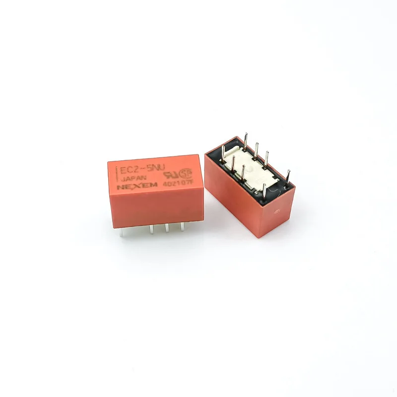 New Relays 10PCS EC2-5NU EC2-12NU  8Pin Signal Relay