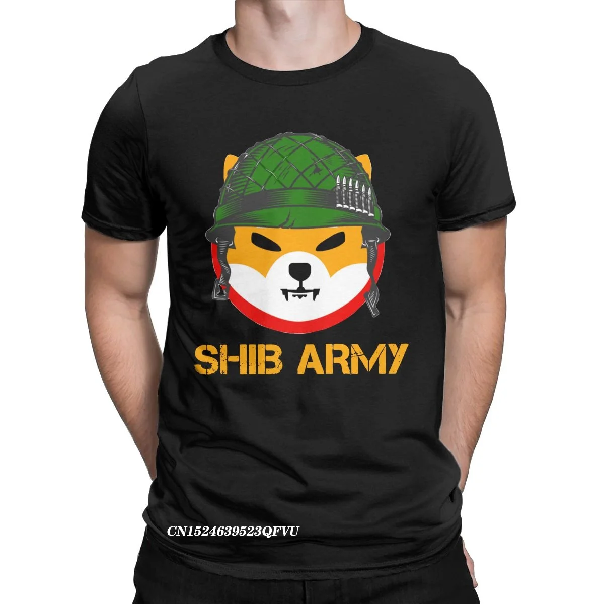 

Men Women's Tee Shirt Shiba Inu Token To The Moon Shibarmy Vintage Tee Shirt SHIB Doge Crypto Coin Tshirt Manga Clothing