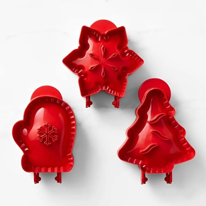 DIY Fall Hand Pie Molds Set Mini Pie Mould Dough Press Mold Tools Christmas Halloween Baking Molds Christmas Tree Snowflake