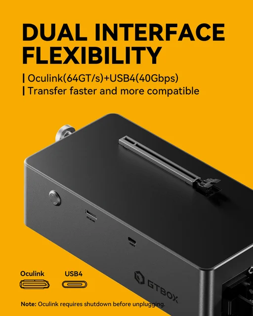 External Graphics Card AG01 EGPU Dock With OCulink