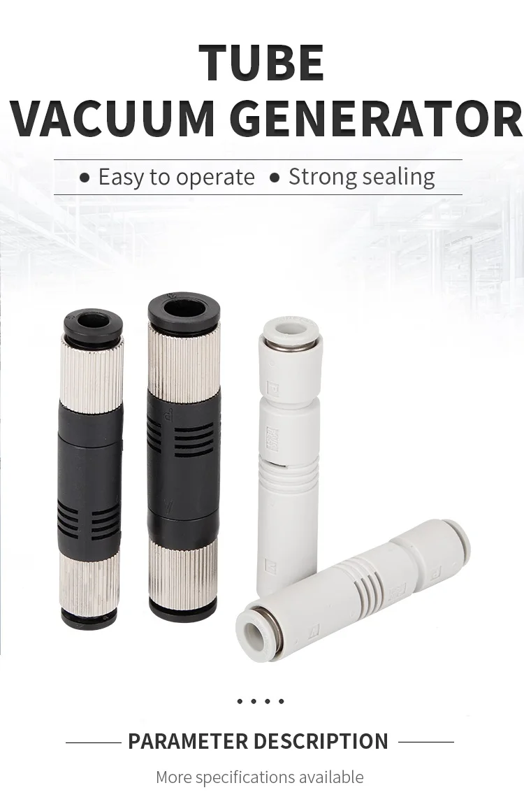 Description Picture 2 of item10PCS ZV-06 08 ZU05S/L ZU07S/L 6mm Pneumatic Chuck Parts Straight Tubular Vacuum Generator Negative Pressure Ejector ZU