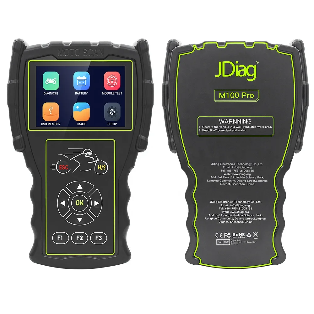 2023 Latest Handheld Code reader JDiag M100 Pro OBD2 EFI System Test ...