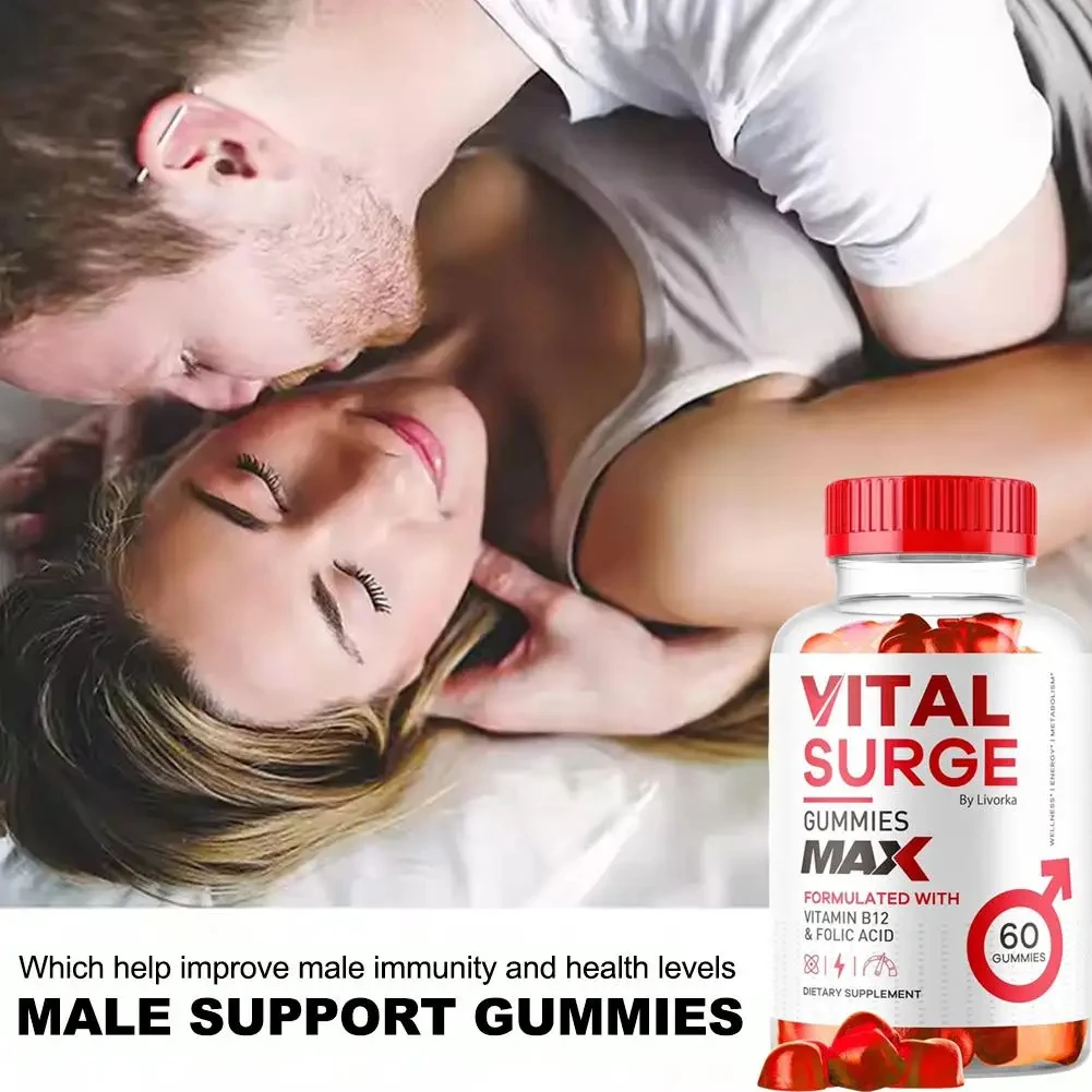 Vital Surge Gummies- Vital Vita Surge Maximum Strength 1000MG Advanced Supplement Gummies, VitalSurge Mens Detox Supplement