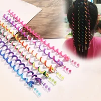 6Pcs Colorful Cute Girl Curler Hair Braid  Styling Tools Roller Braid Tie Gum Women  Accessories DIY Hairstyle Tool 1