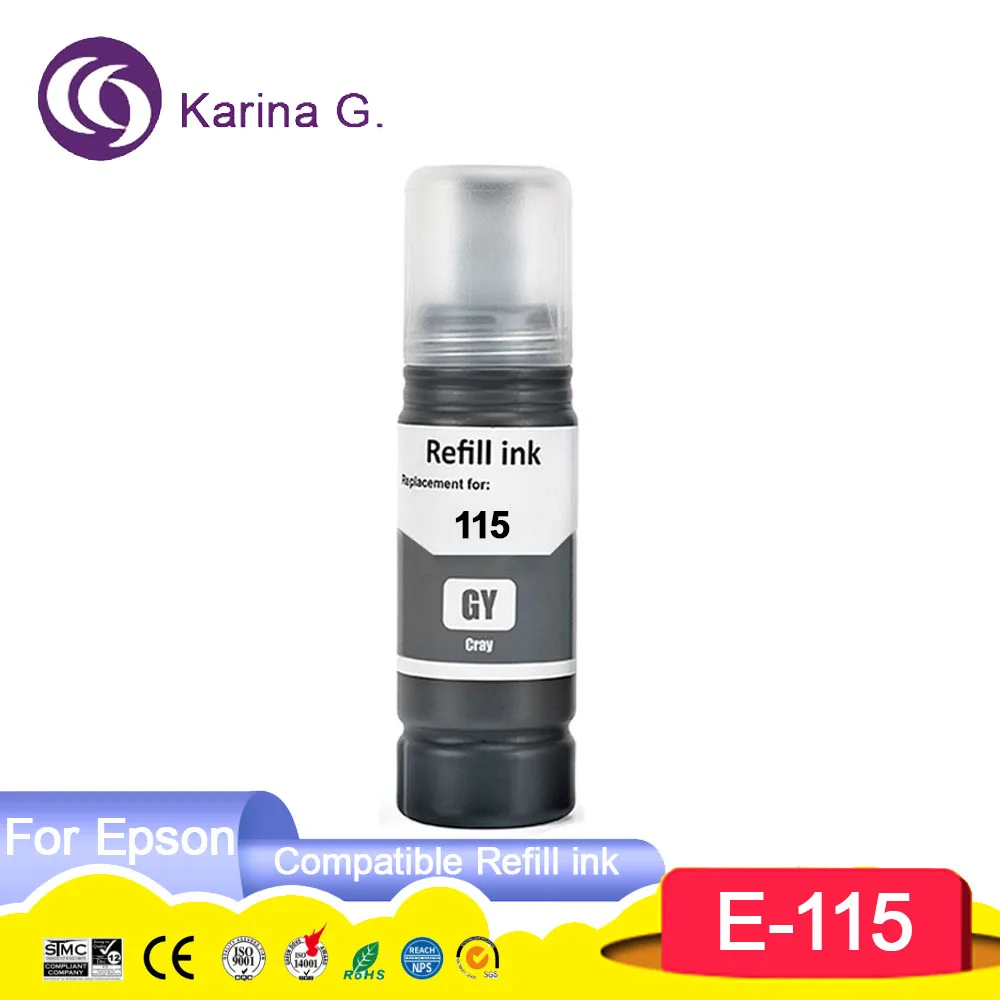 115 T115 Premium Compatible Bulk Bottle Water Based Refill Ink for EcoTank L816