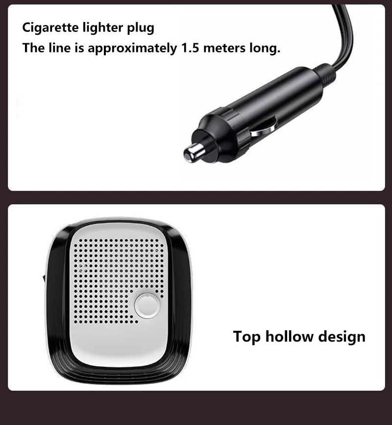 Xiaomi Fast Heating 12V/24V Car Heater & Defroster, Dual Speed Quick Warm Up, Fr
