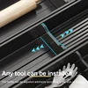Kitchen Adjustable Dish Rack Under Cabinet Drawer Spoon Chopstick Storage Holder Retractable Spacing Drying Disc Shelf Organizer 3