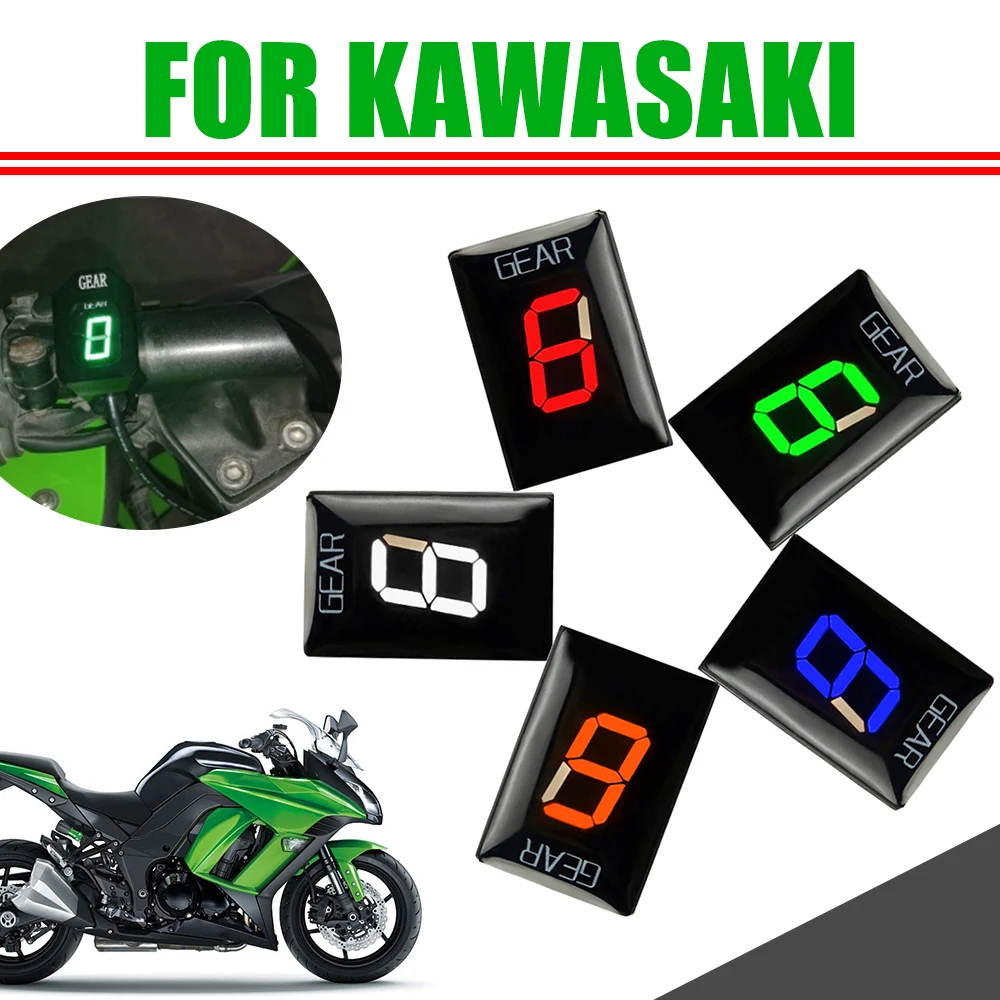 For Kawasaki Versys 650 ER6N ER6F Z750 Z800 Z800e Z1000 Ninja 300 ZX6R Motorcycle Gear Indicator Ecu Direct Mount Speed Display