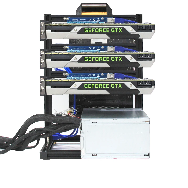 2GPU 3GPU 4GPU EATX large motherboard chassis open rack desktop chassis multi-graphics card cooling bracket