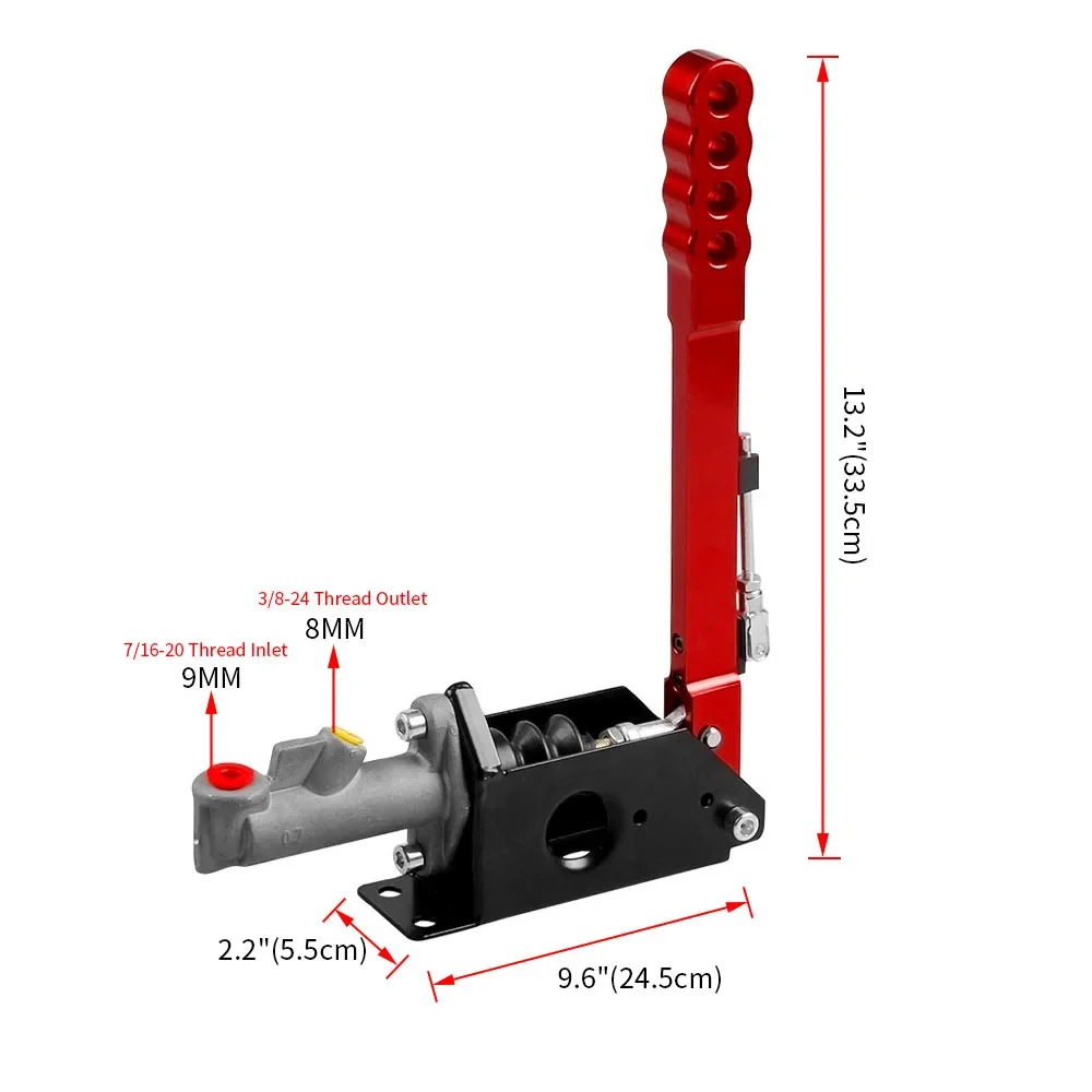 Universal Vertical Hydraulic Handbrake Hydro Drift Race Hand Brake 335mm For Honda Toyota Volkswagen Jeep Wrangler Yj/Tj