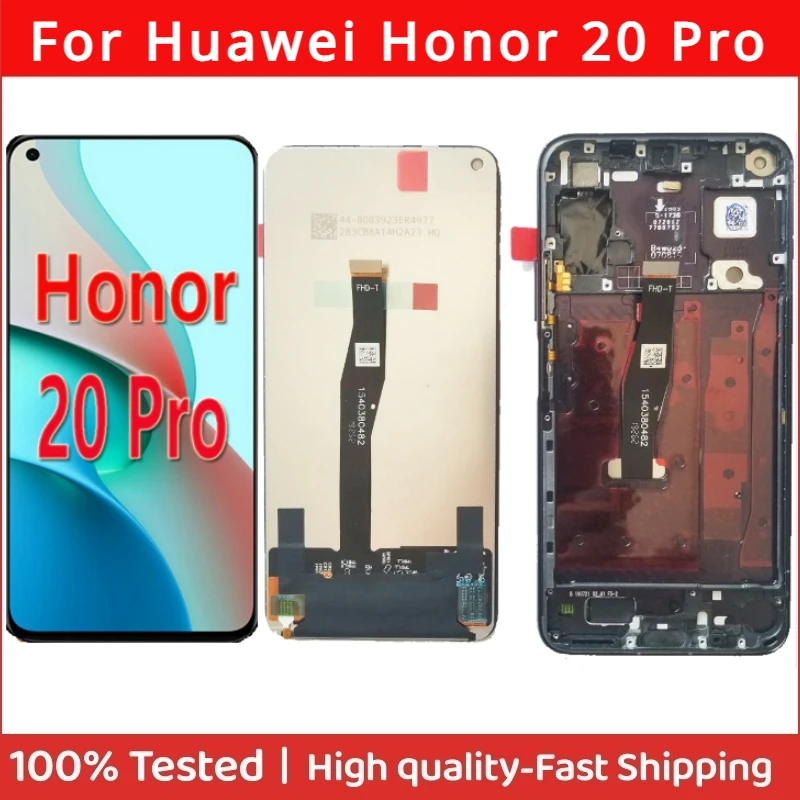 

TFT Screen 6.26" For Huawei Honor 20 Pro LCD Display Touch Screen Digitizer Replacement YAL-AL10 YAL-L41 LCD Glass Display