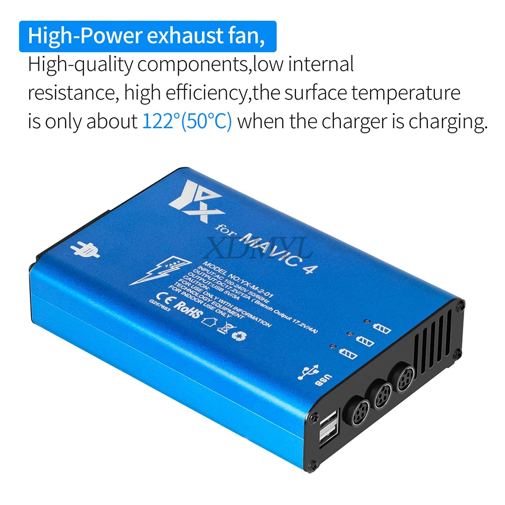 Chargeur Batterie Drone 65W USB-C QC3.0 PD Prise EU/UK/US/AU/IT