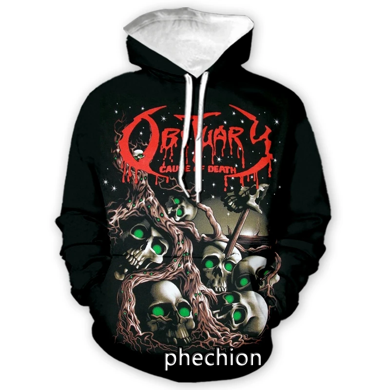 phechion New Men/Women Obituary Rock 3D Print Clothing Long Sleeve Fashion Sweatshirt Hoodies Sport Casual Pants Z151 2