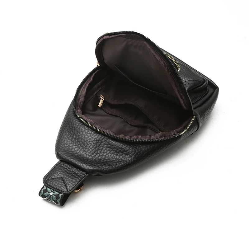 Women's fashionable multi-layer Satchel | adjustable shoulder strap, zipper closure, urban style multifunctional chest bag