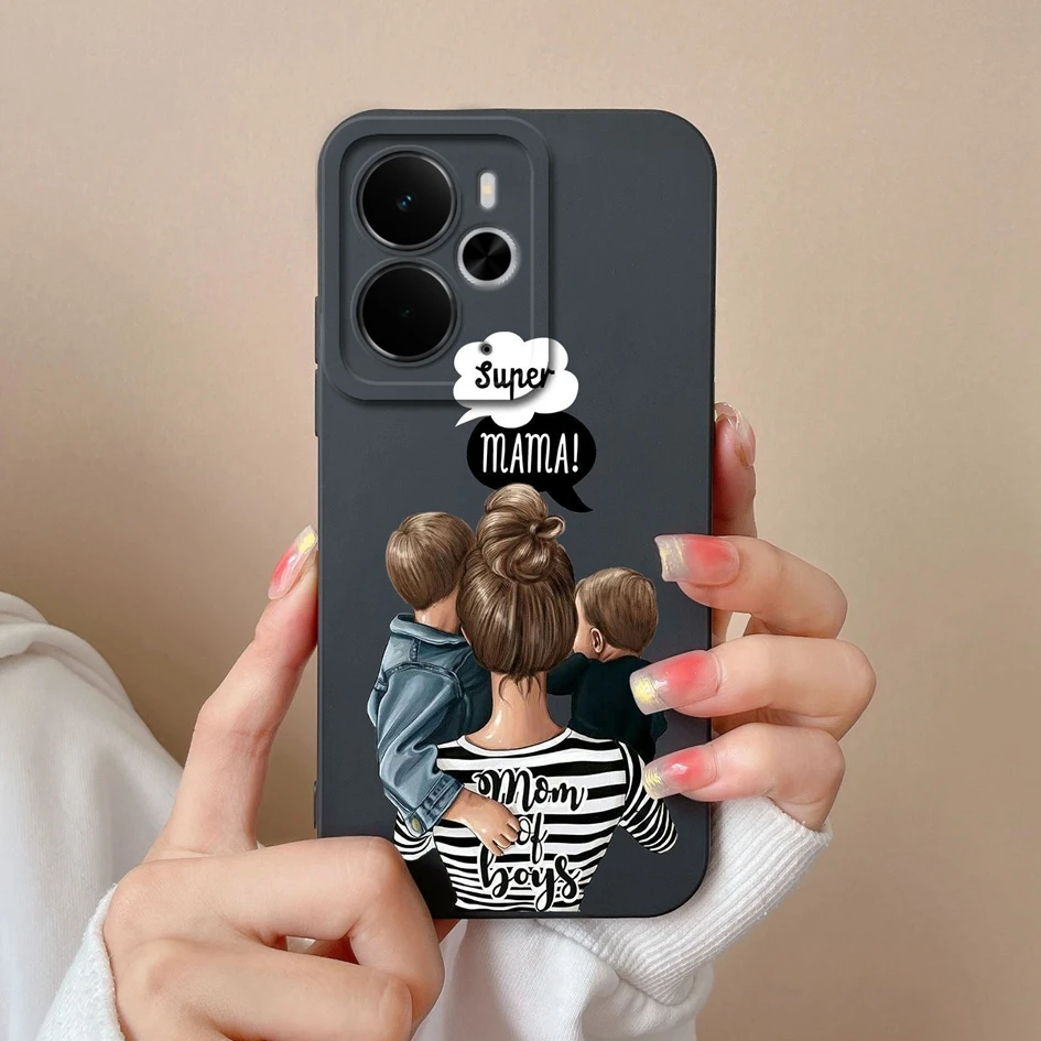 Luxury Floral Print Liquid Silicone Case - High Quality, Anti-Drop, Durable, Anti-Slip Housing