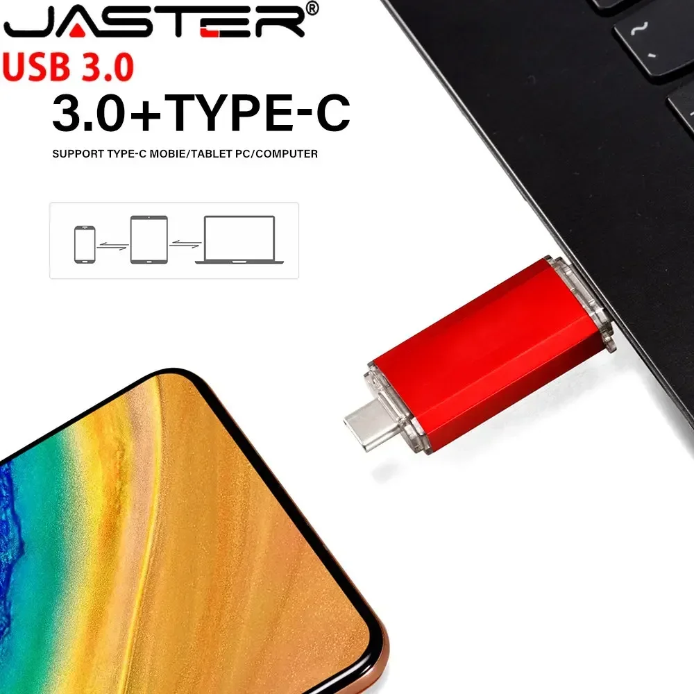 JASTER OTG Type-C Pen Drive 64GB 32GB USB Flash Drive