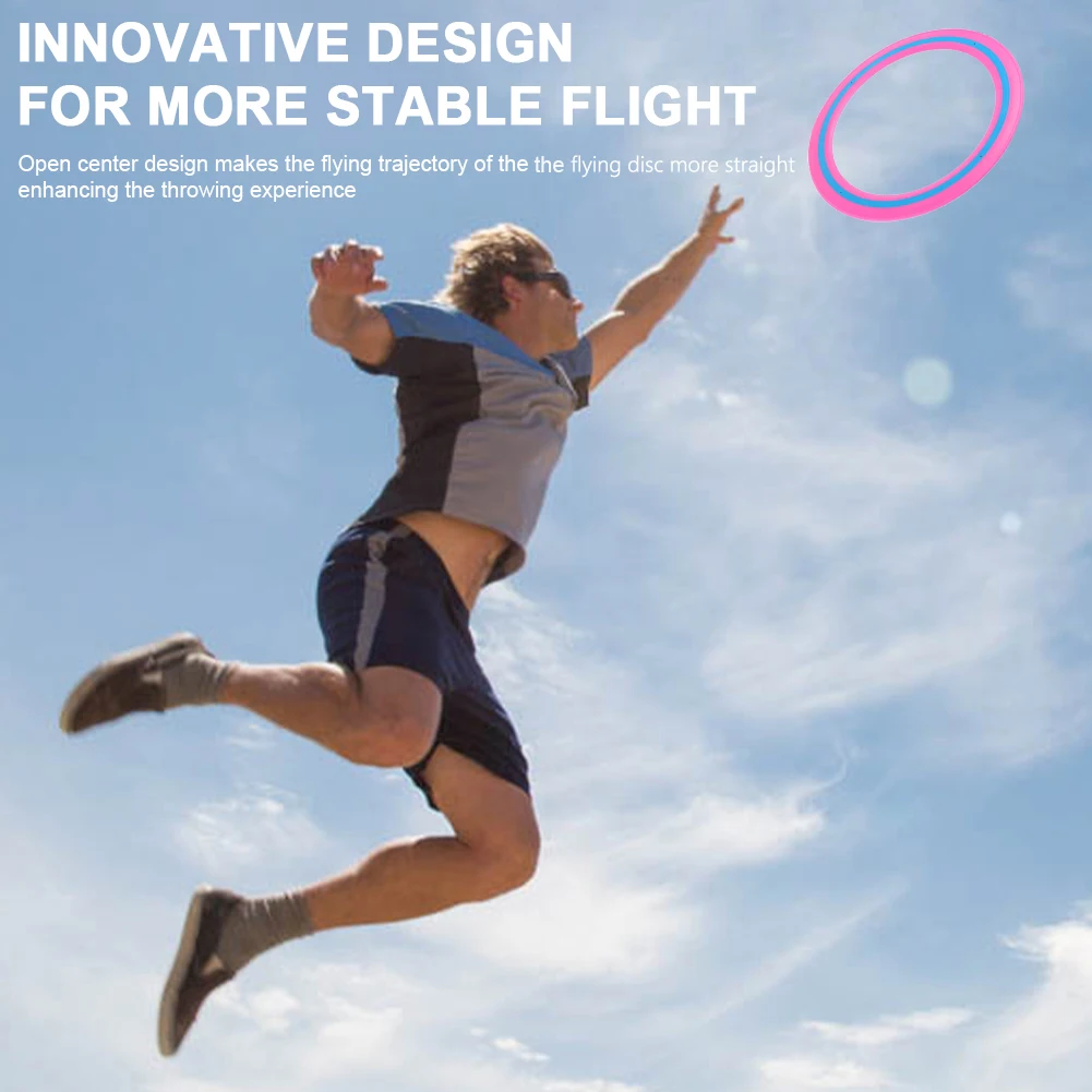 25cm Flying Disc Portable Flying Ring Versatile Throwing Catching Disc Outdoor Flying Disc  for Family Game