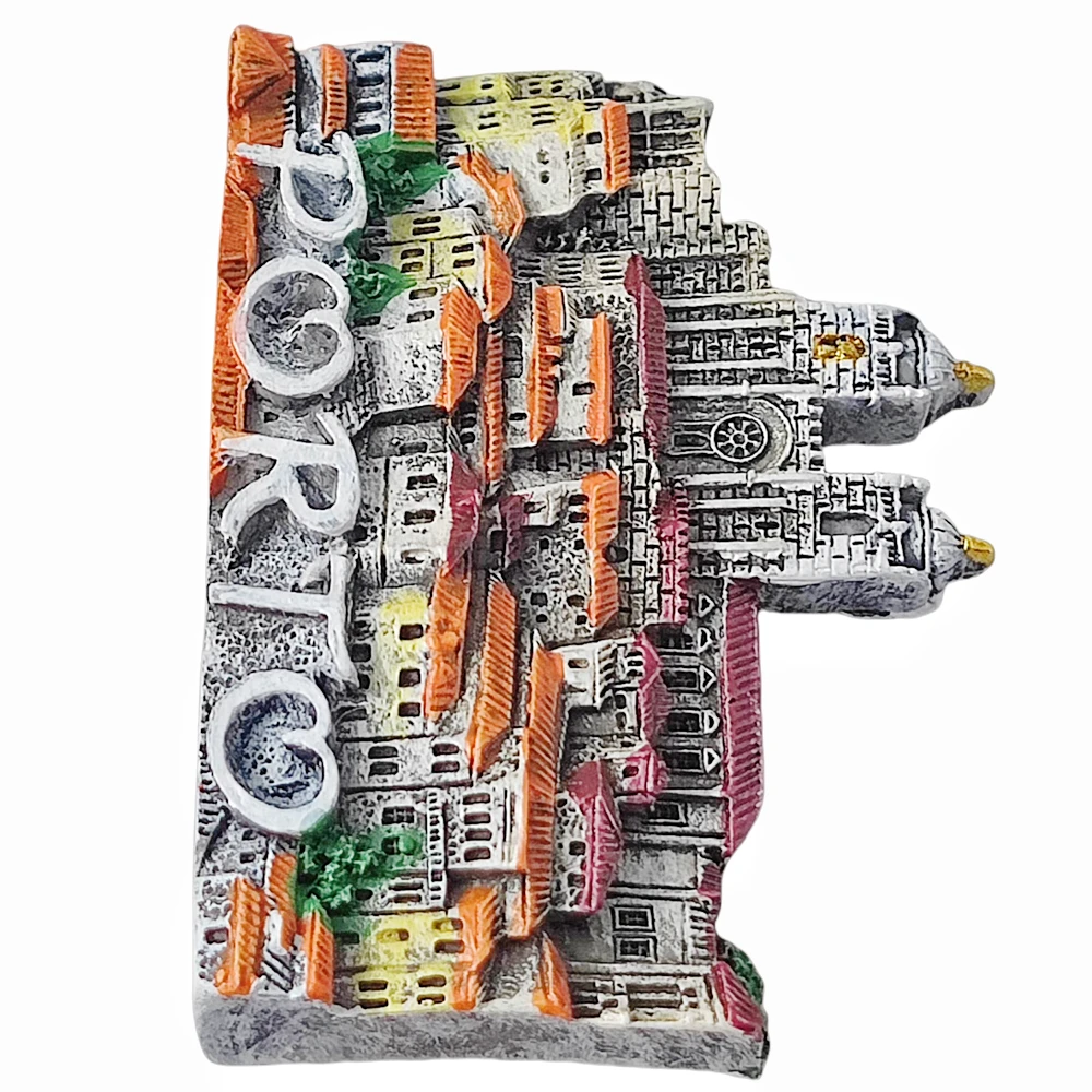 Aimant De Réfrigérateur 3D De Porto Portugal - Fait à La Main