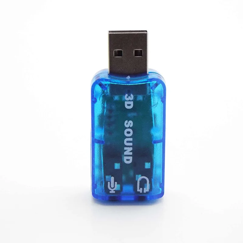 미니 외부 Usb 3.5mm 마이크 헤드폰 잭 스테레오 헤드셋 3d 사운드 카드 오디오 어댑터 노트북 용 스피커 인터페이스
