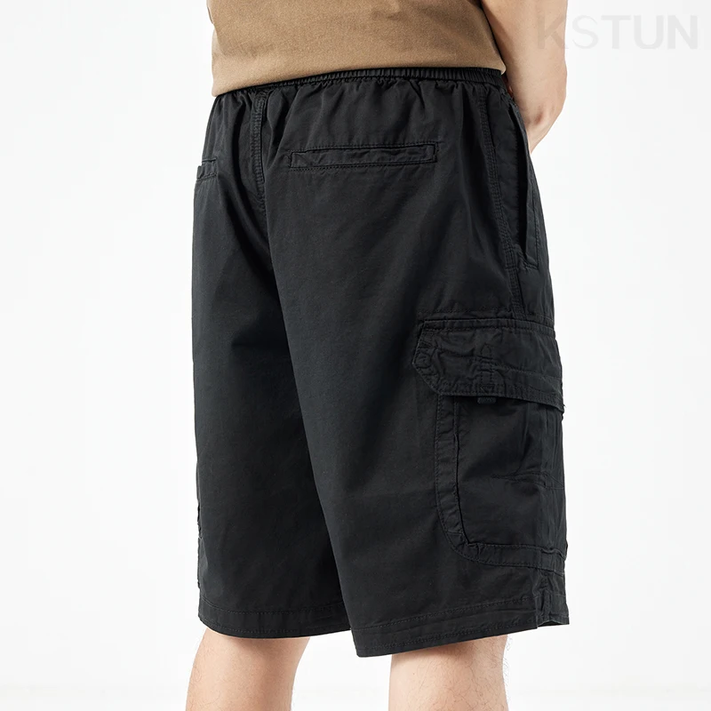 Men's Casual Cargo Shorts Man Overalls Beach Sports Loose Fit Outdoor High Street Male Short Pants