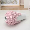 Ceramic Vase Embossed Three-dimensional Flower Pink Flower Vase Porcelain Handicraft Decoration Desktop Flower Arrangement 4