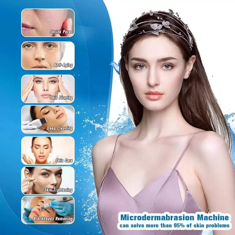 Hydrafacial Diamond Skin Machine – Öregedésgátló arcápolás hidratáló spray-vel és mélytisztítással
