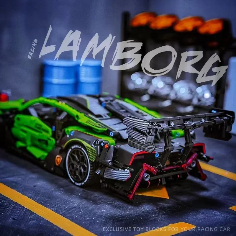 Technical Sport Car Model Building Blocks Famous Vehicle Assemble Bricks Toys Building Block Toy Assemble Toy 1644PCS For Adult