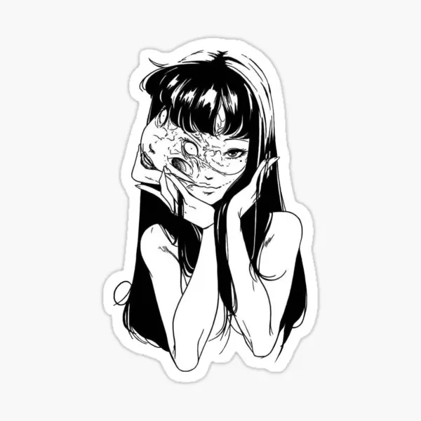 

Tomie 10PCS Stickers for Window Background Car Stickers Decor Print Wall Funny Anime Laptop Cute Art Decorations Living Room