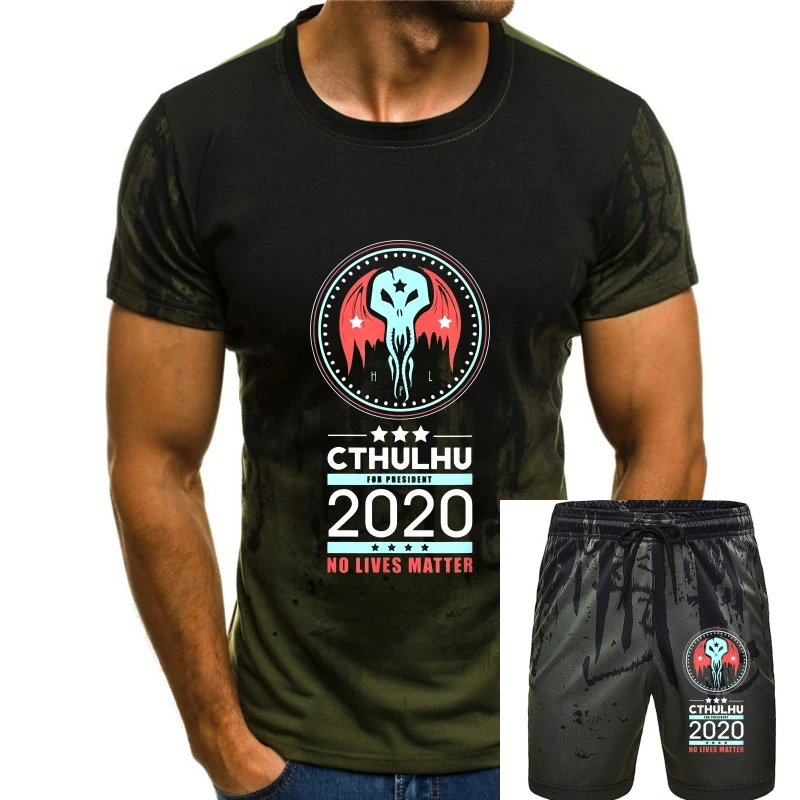 

Vote Cthulhu для президента 2020, независимо от жизни, политическая черная футболка S-3Xl, наряд, футболка