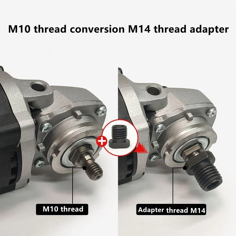 1PC 100styleM10 Angle Grinder Adapter Female to M14 Thread Nut Arbor Connector Polishing Screw Connecting Rod for Power Tools