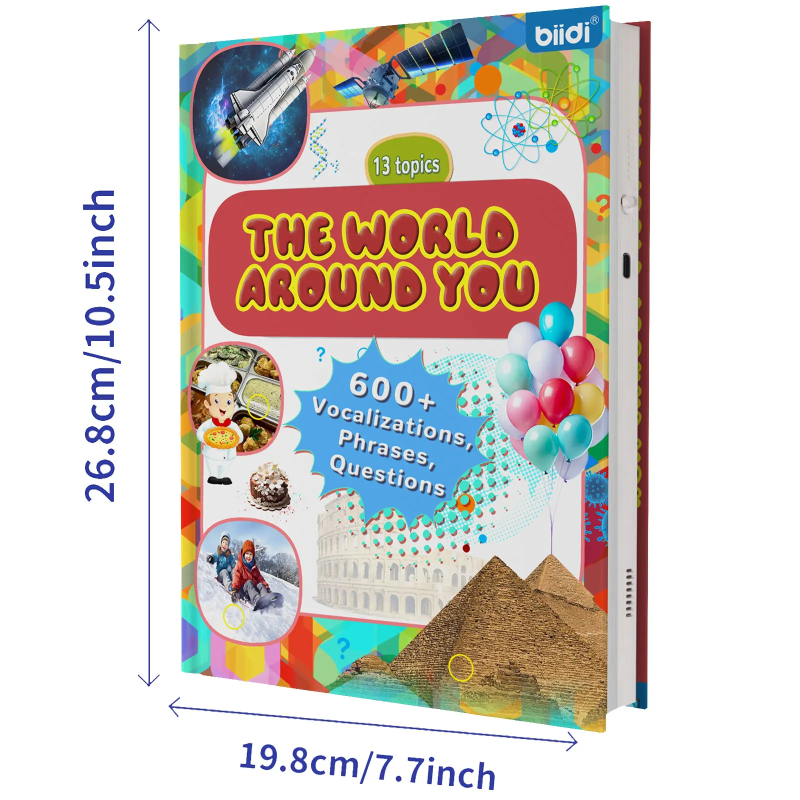 English Point Reading Books Children's Early Educational Toys Montessori Smart Multifunctional Book For Toddler Learning English 6