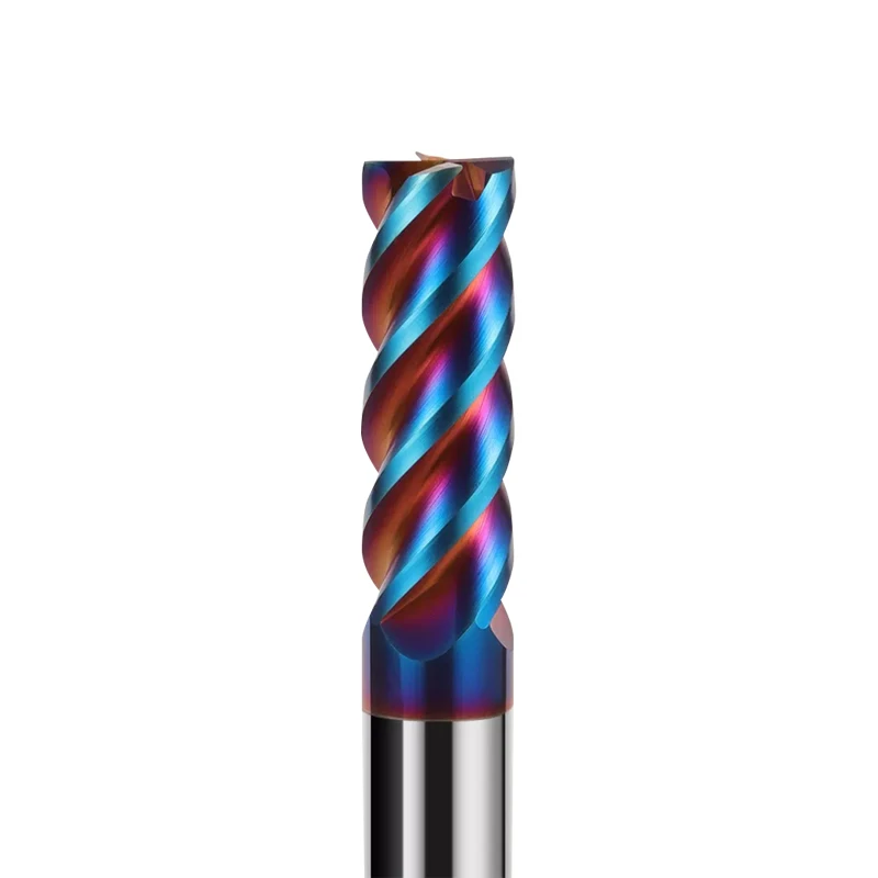 HILIXUN 4 Flutes HRC65 Carbide End Mill CNC Cutting Tools Alloy Carbide Milling EndMills Tungsten Steel Milling Cutter Фрезер