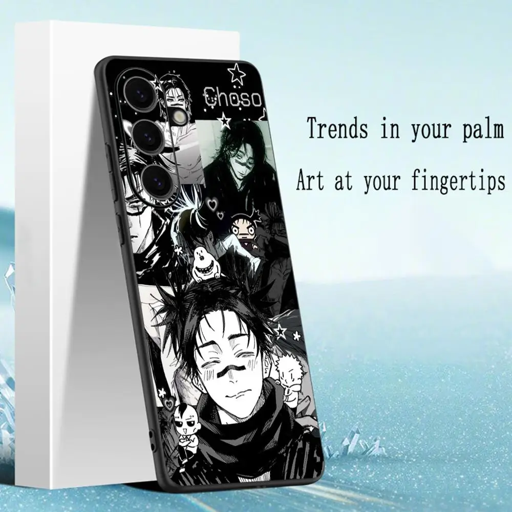 Choso Cool Anime Man Design Soft Black Phone Case