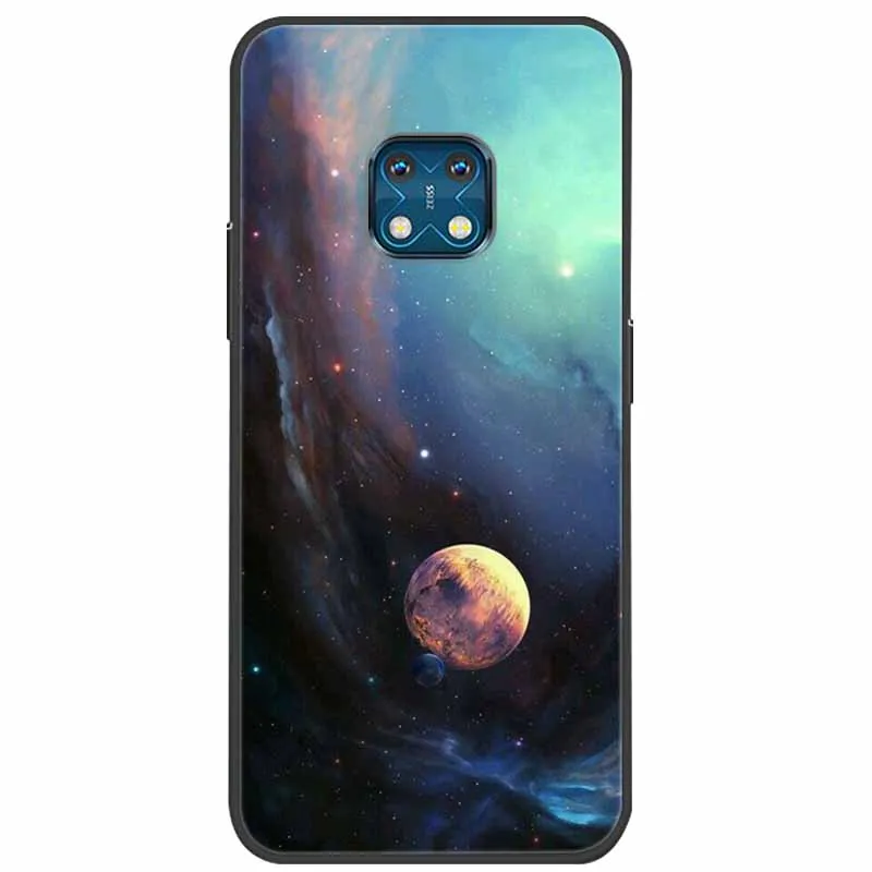 Soft Silicone Landscape Tiger TPU Back Cover with Cute Cartoon Design